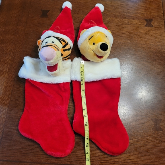 Disney Pooh and Tigger Plush Christmas Stockings - Picture 7 of 8
